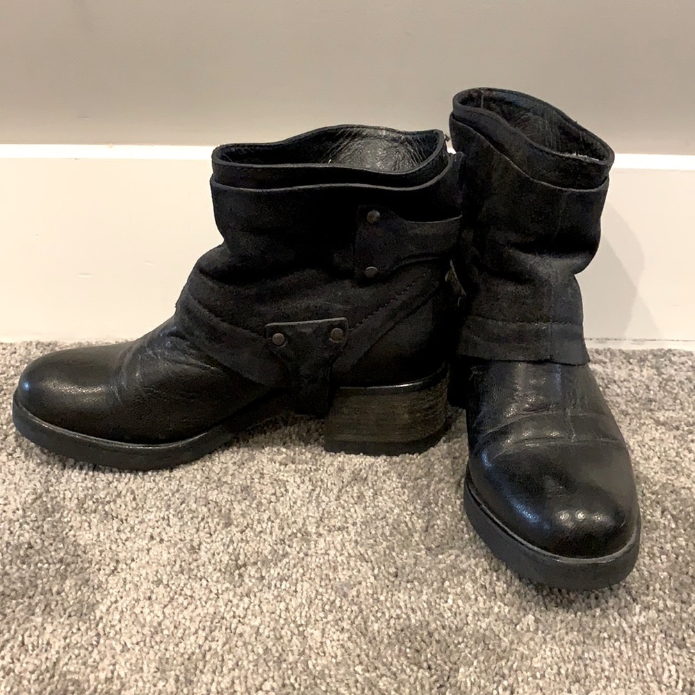 Vera Wang Black Ankle Boots